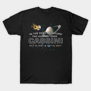 Cassini spacecraft End of mission at Saturn T-Shirt